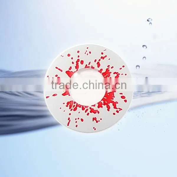 Custmized bloody ogrish circle crazy contact lens/ghostly yearly plano contact lens/wonderful and hot selling