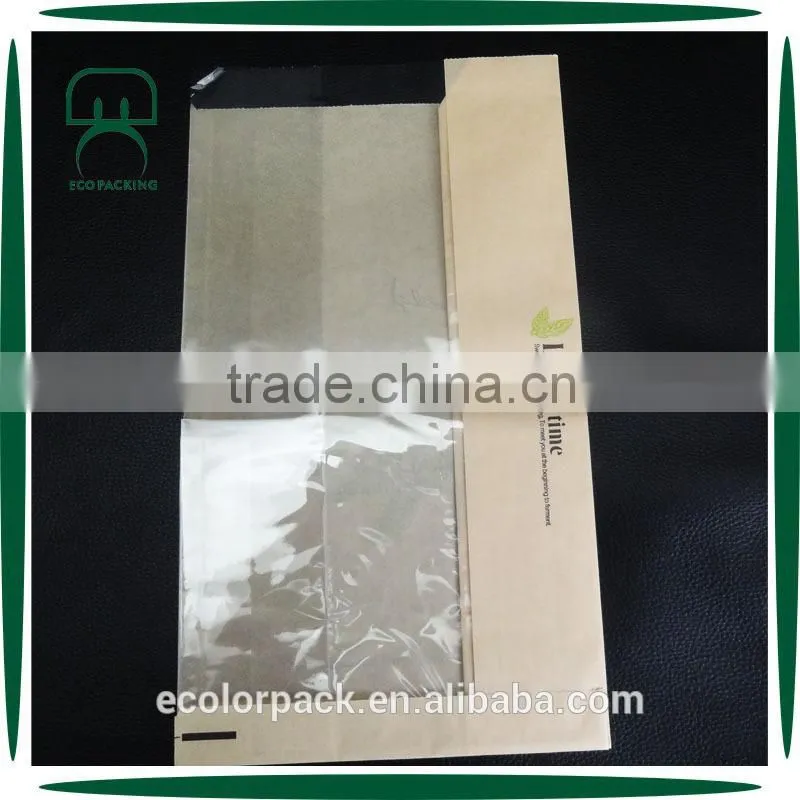 Custom Logo Food Grade Greaseproof Paper Bread Bag