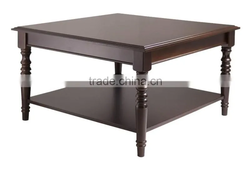 Wholesale American style wooden furniture carved table leg coffee table