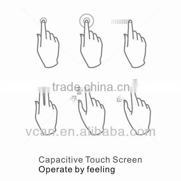 800X480 resolution 9" monitor with digital android 4.0 touch screen car headrest