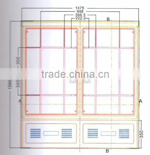 The 576 Core Single Sided(1550x1450x620) SMC Cable Transfer Box