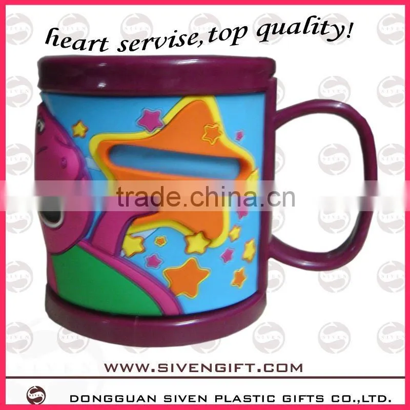 promotional cute kids plastic mug