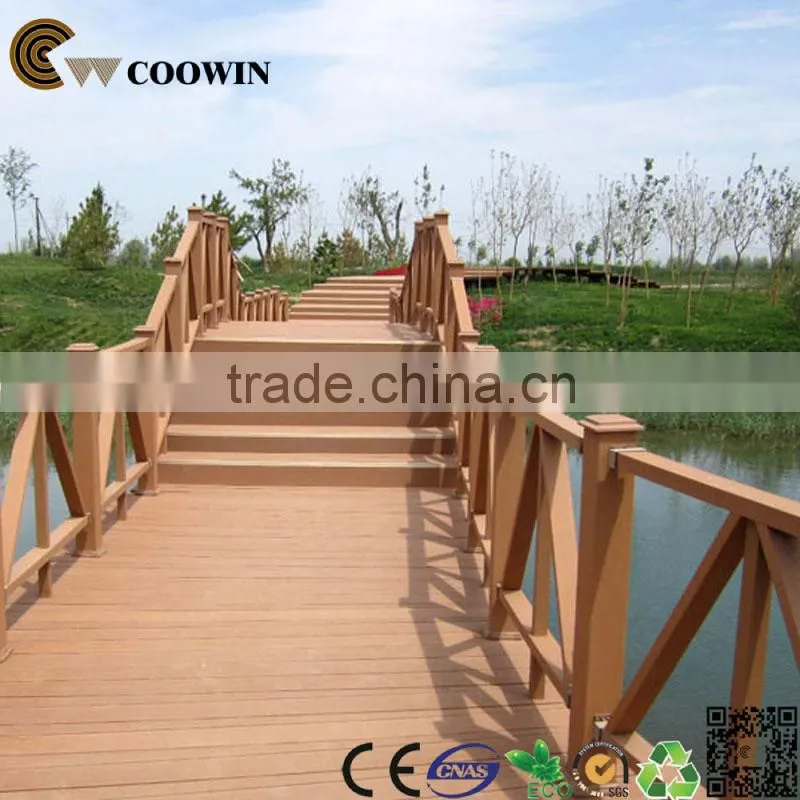Wpc embossed solid decking floor