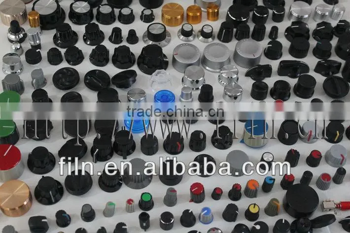 round aluminium mini radio volume control knob
