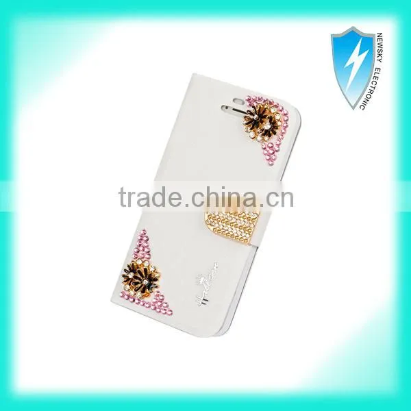 luxury mobile phone case with diamond for iphone6