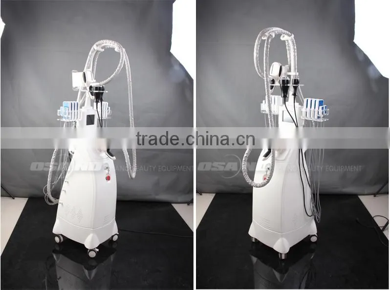 Hot selling multifunctional slimming cryolipolysis machine, 5 heads cryolipolysis cavitation rf fat freezing sliming machine