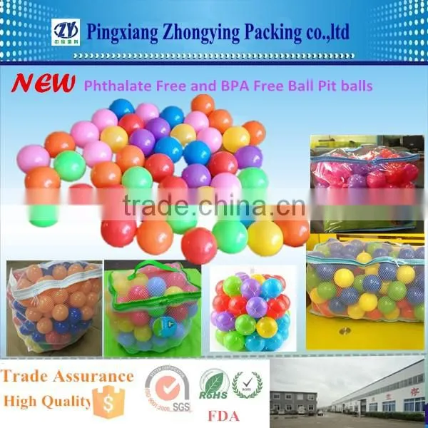 Clear Transparent Plastic Ball Pit balls with CE mark
