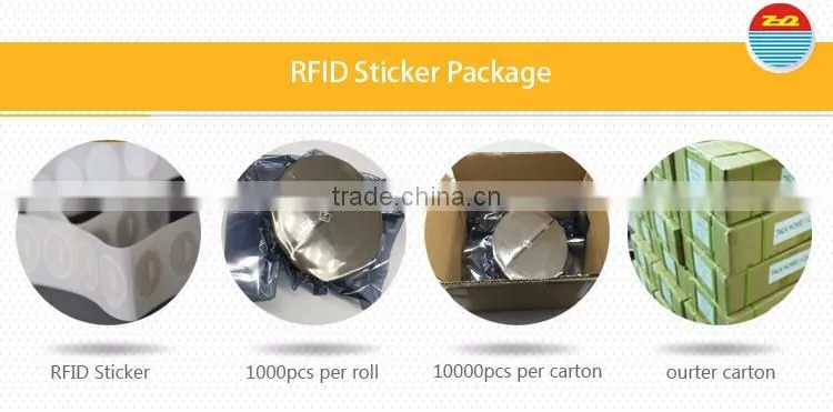 factory paper good quality rfid printable security tracking tag anti-metel