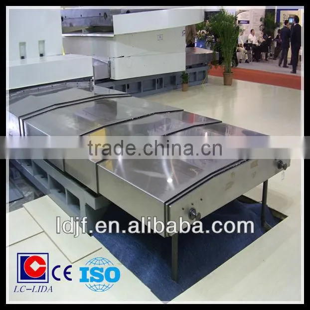 L*W*H steel/stainless steel plate telescopic cover(bellow) for machine