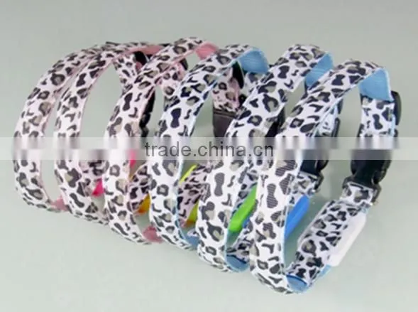 2017 Hot pure color LED Dog safety Collar Top Quality Pet Product