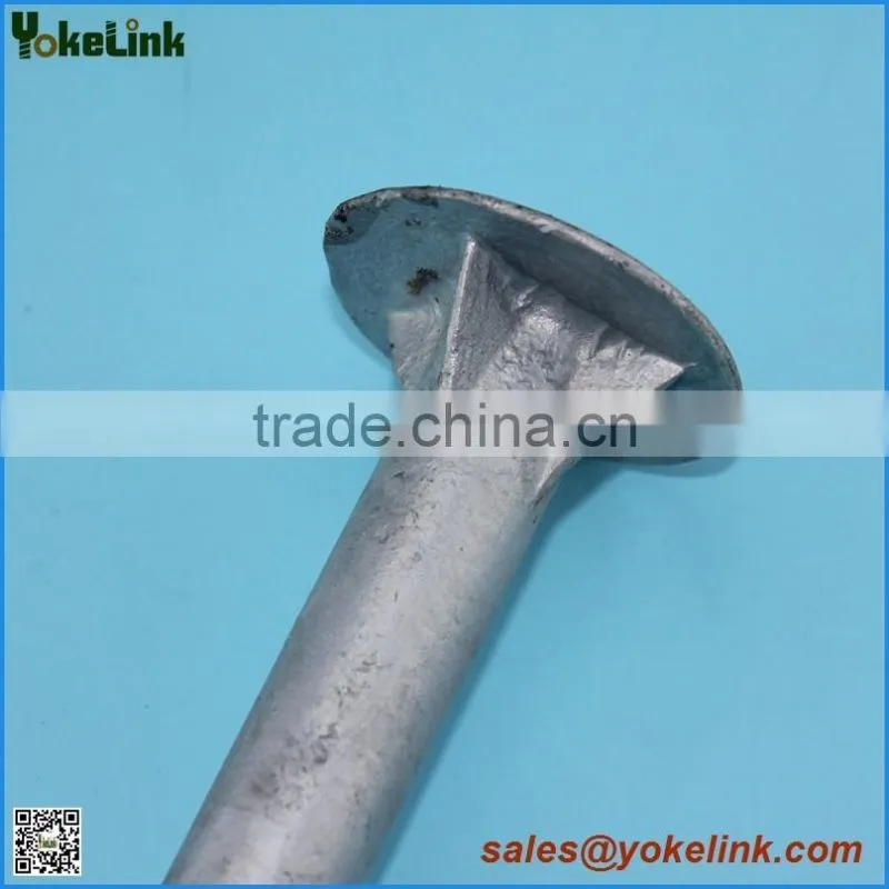 Hot Dip Galvanized Square Head Machine Bolts With nuts