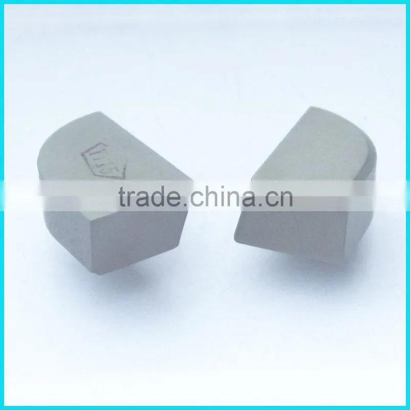 Type D1 tungsten carbide brazing tips for making end milling, periphery turning and boring tools