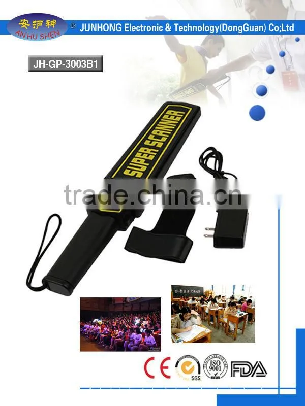 airport security hand held metal detector, body security super scanner