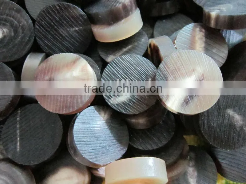 genuine black horn button blanks for garment