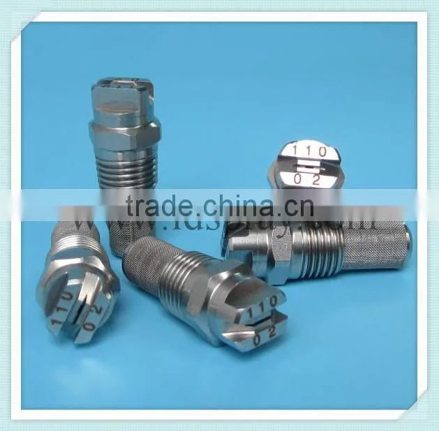 Stainless steel ss flat fan filter water spray nozzle