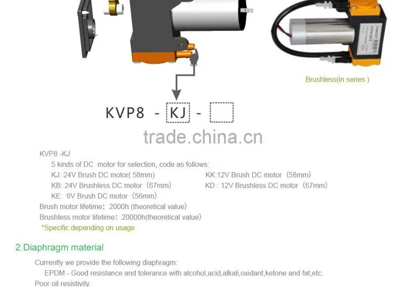 Kamoer mini vacuum pump 12v