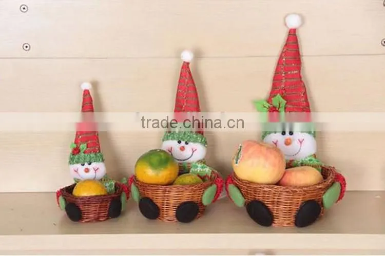 Cheap new wicker craft gift christmas decorations basket made in china