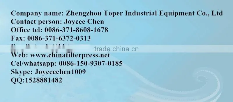 hot sale filter press of China supplier