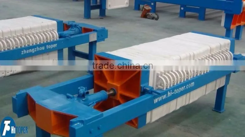 Water treatment project dewatering small filter press