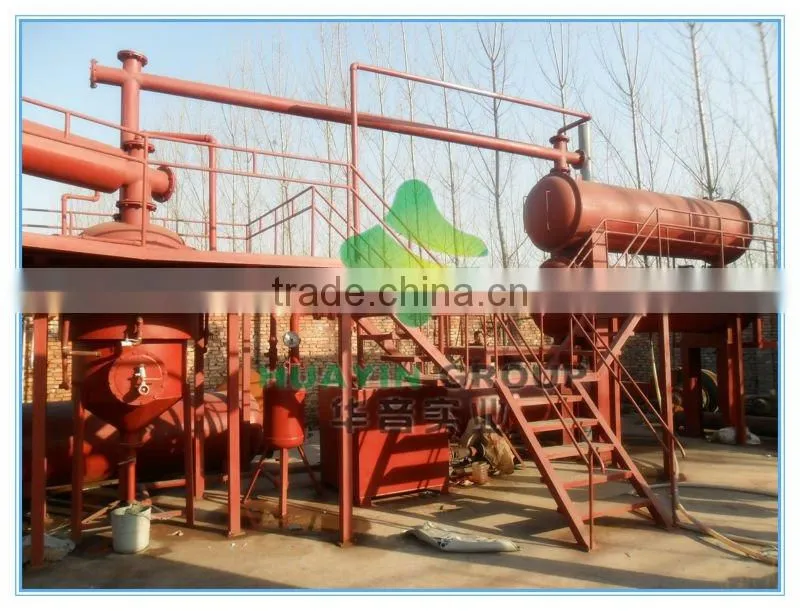 10 tons continuous hot selling waste tyre oil purification machine with best prices