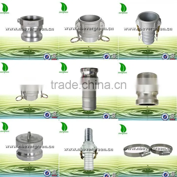 Aluminimum alloy fast union jiont Flxible Coupling quick connector for lay flat hose