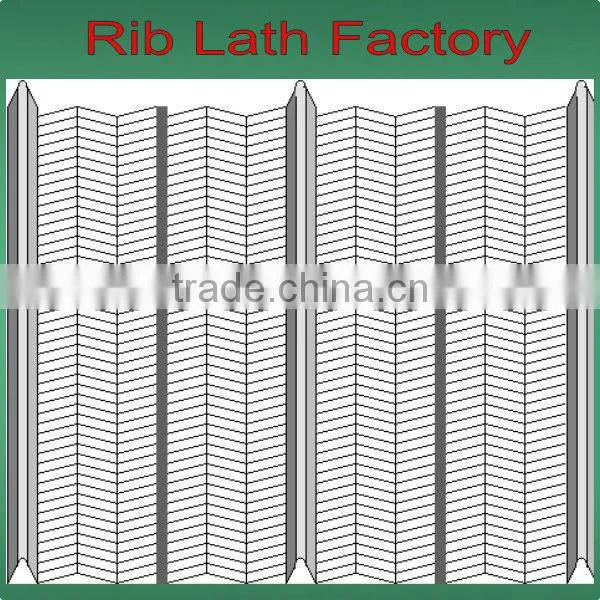 Rib Lath/ formwork mesh /brick mesh/ Corner angle for building,made with galvanized steel plate or 304 stainless steel