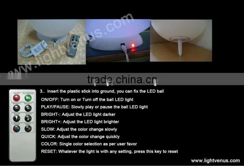 IP68 Waterproof Ball With LED Light