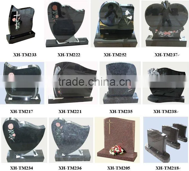 2014 New Style Natural Stone Funerary Grave Markers Headstone and Tombstone (24 years factory)