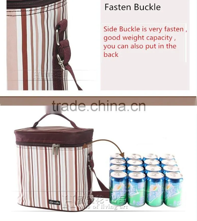 Waterproof 8.9L Travel Picnic Lunch bag Snack Tote Isothermic Cooler Handbag With Set of Lunch Box