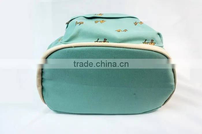 Little Tree Printting Canvas Water Resistant Backpack Cute for Girls