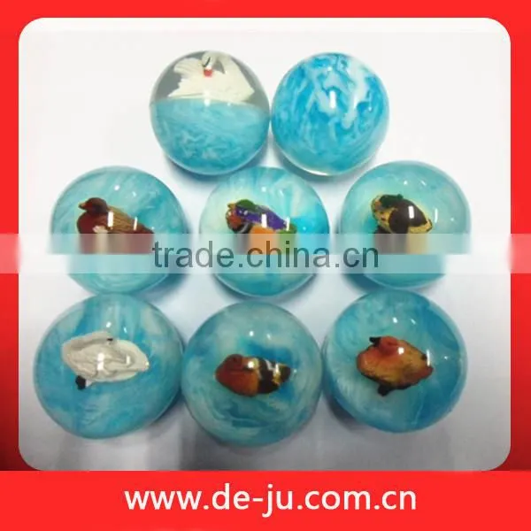 Small Animal Inside Jumping Garden Pet Toy Rubber Ball