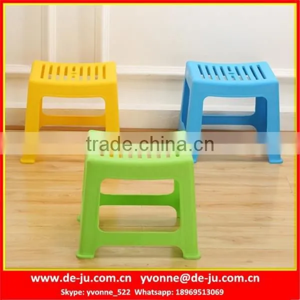 Cute Stitching Color Plastic Folding Stool