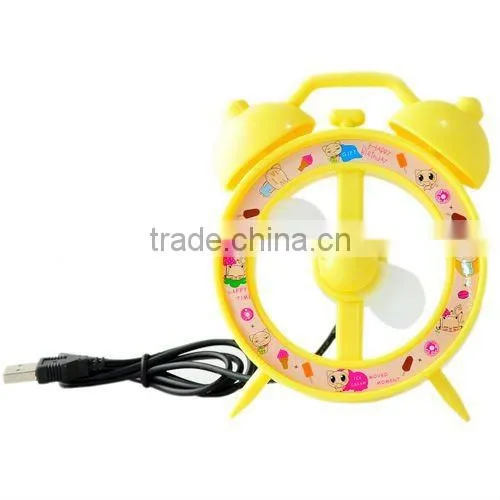 Supply creative fashion fan shape alarm clock