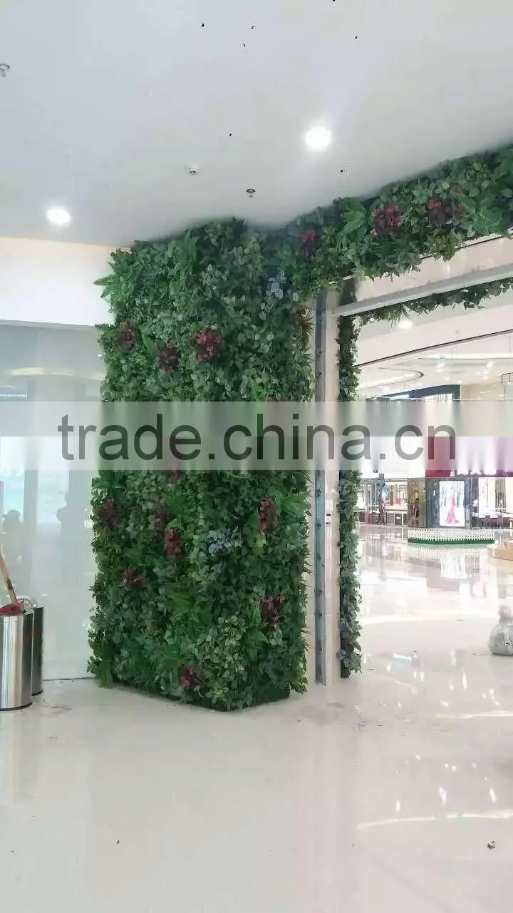 Vertical fake grass garden wall decoration systems