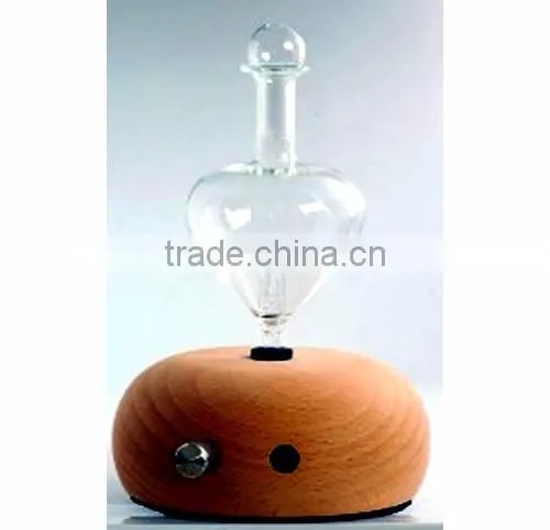 Elegant Wooden and Glass LED Aroma Diffuser Nebulization Essential Oil Diffuser