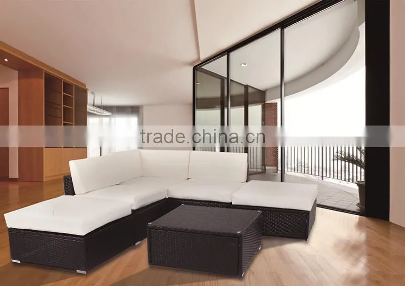 hot sale rattan corner sofa PE rattan