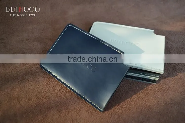 Custom portable card holder/ leather card holder wallet from Italy