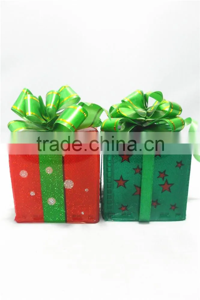 hot sale wholesale Christmas decoration acrylic led gift box