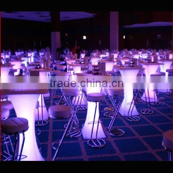 LED illuminated cocktail table/LED cocktail table for events/party