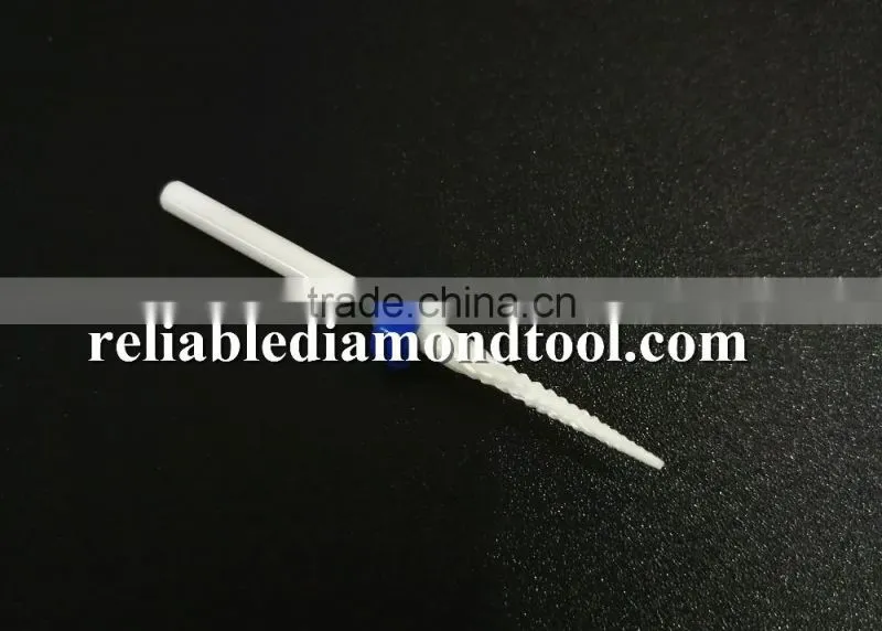 Medium Type Small Cone Head Diameter 2.0MM Polishing Drill Nail Ceramic Drill Bit