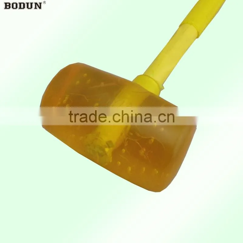 H3025 Good quality steel handle rubber mallet hammer