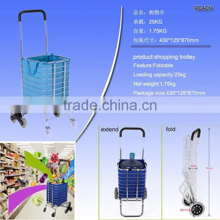 Hot sale stair climbing shopping trolley with 8 wheels