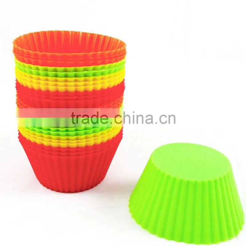 Silicone Cake Cupcake Mold Case Muffin Chocolate Cookie Baking Mould
