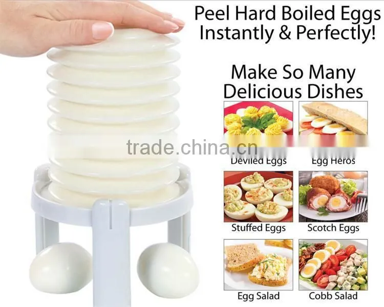 EggStractor Slicer Cooking Hard Boiled Egg Peeler Kitchen Tool