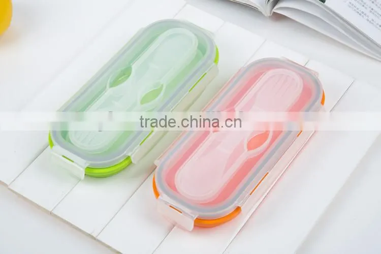 2015 high quality practical heated silicone lunch box