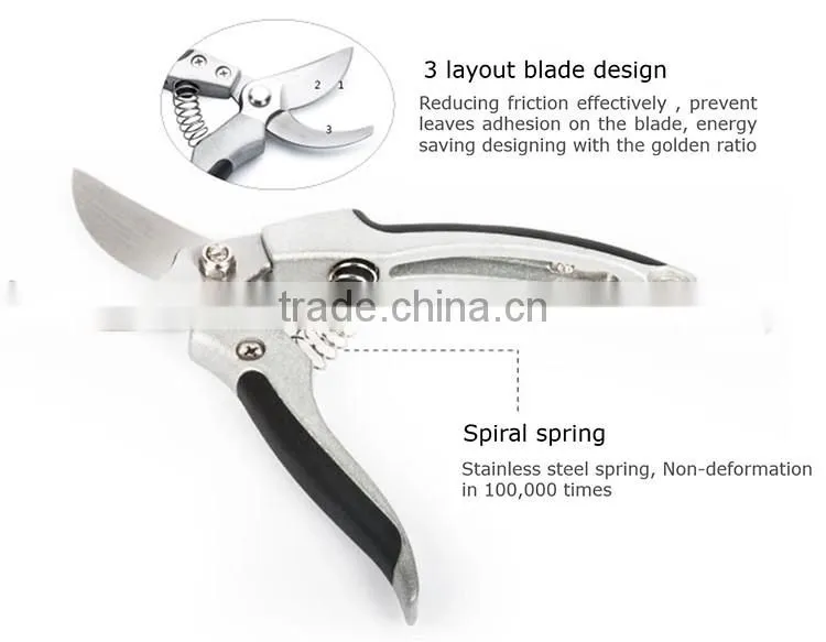 Wooden Handle High Quality Grape Scissors Pruning Shears