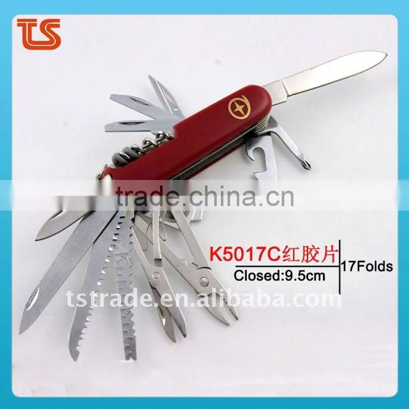2014 New design multi knife pocket knife multi function LED knife K5017CG1