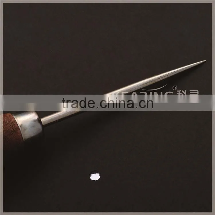 Calabash handle awl for making 3.5 mm diameter hole on leather for sew area # HA6535