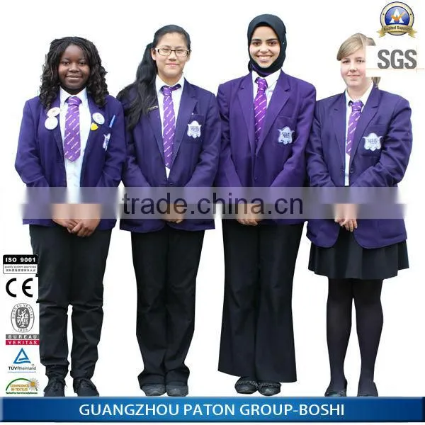 TR Material Fashion Design Comfortable toWear School Uniforms Blazers