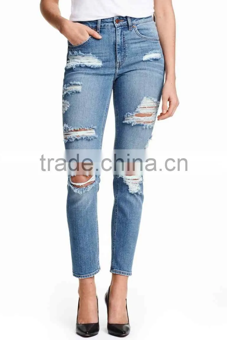 2016 new fashion women jeans,blue skinny jeans,ladies jeans manufacturers